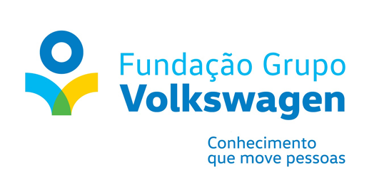 Logo Fundação Grupo Volkswagen. Conhecimento que move pessoas
